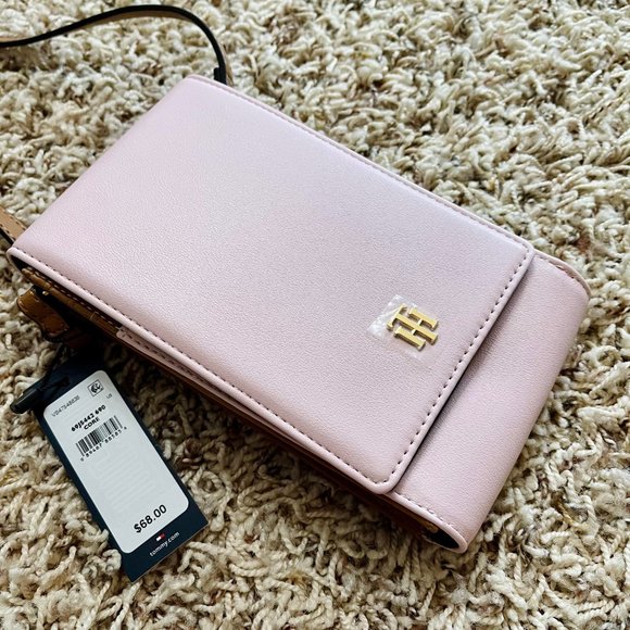 Tommy Hilfiger Women's Julia Crossbody Phone Bag Pink (New) - Picture 3 of 15